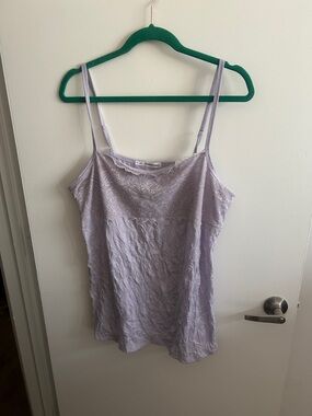 Maurice’s  Lilac Lace-Trim Camisole - size 1X